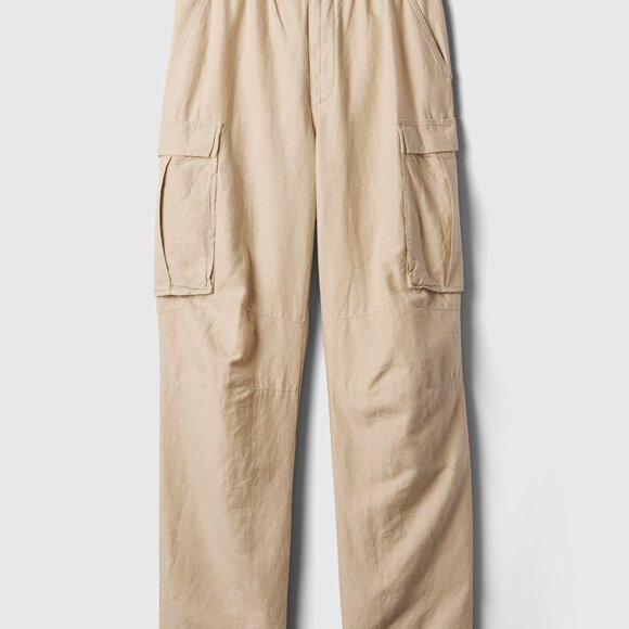 GAP Men's Linen-Cotton Cargo Pants XL NWT - Picture 2 of 5